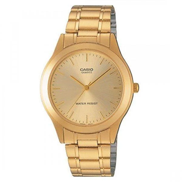 Casio MTP-1128N-9A Gold Stainless Steel Watch for Men and Women