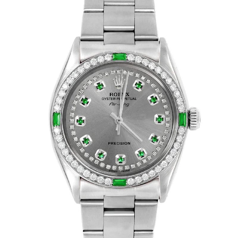 Rolex Air King 34mm | 5500-SS-SLT-STRE-4EMD-OYS