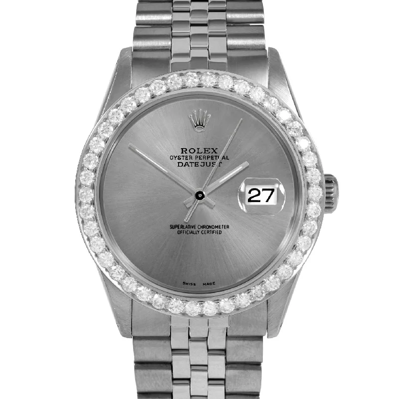 Rolex Datejust 36mm | 1601-SS-SLT-NOHM-25CT-JBL