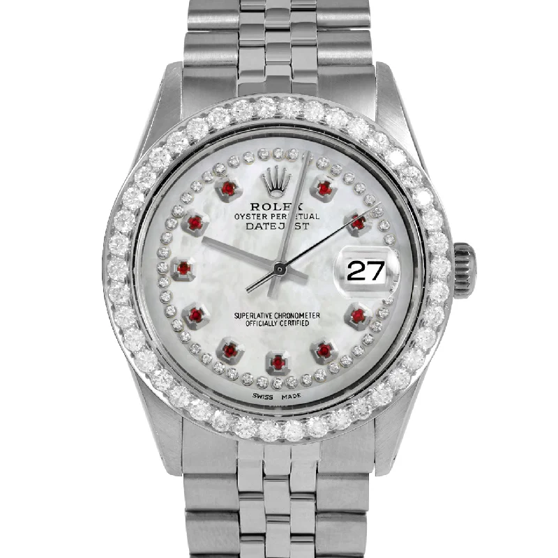 Rolex Datejust 36mm | 1601-SS-WMOP-STRR-25CT-JBL