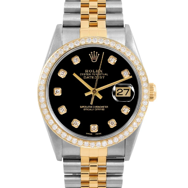 Rolex Datejust 36mm | 16233-BLK-DIA-AM-BDS-JBL
